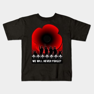 We will Never Forget, Band of Brothers Kids T-Shirt